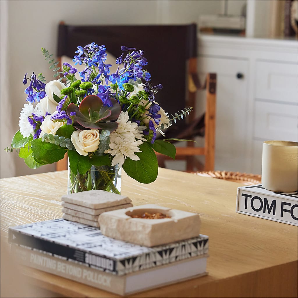 Cerulean Waves Bouquet – ELENA'S FLOWERS, Cleveland OH