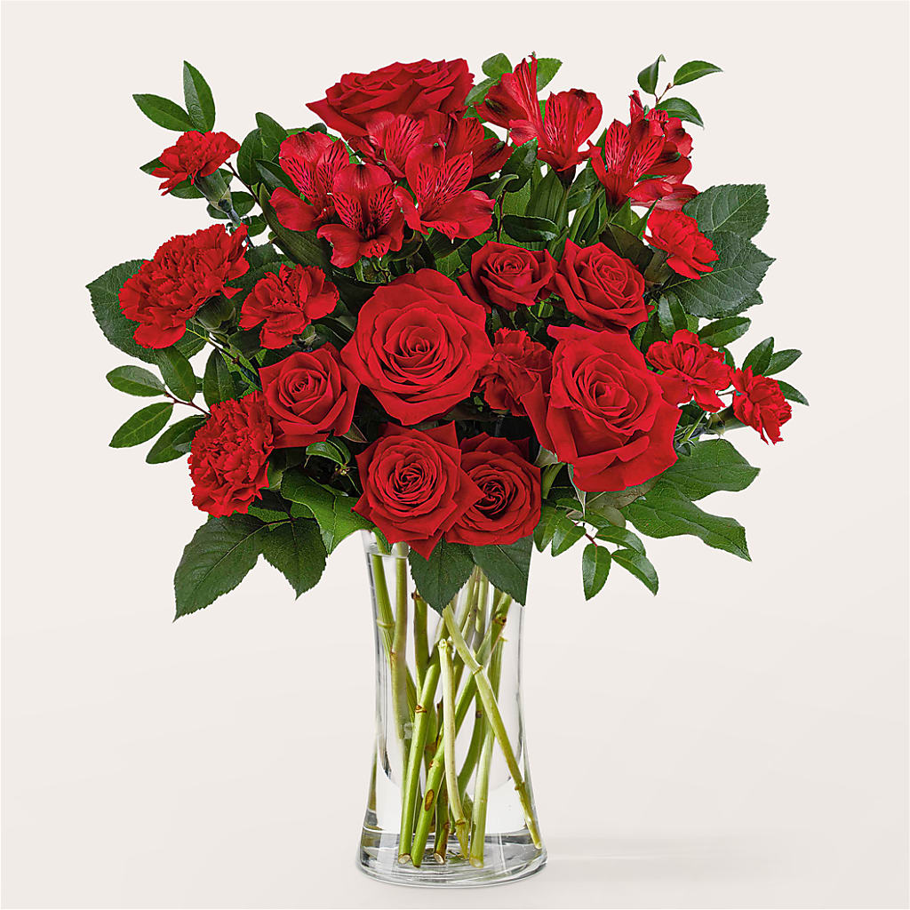 Brilliant Ruby Bouquet – ELENA'S FLOWERS, Cleveland OH