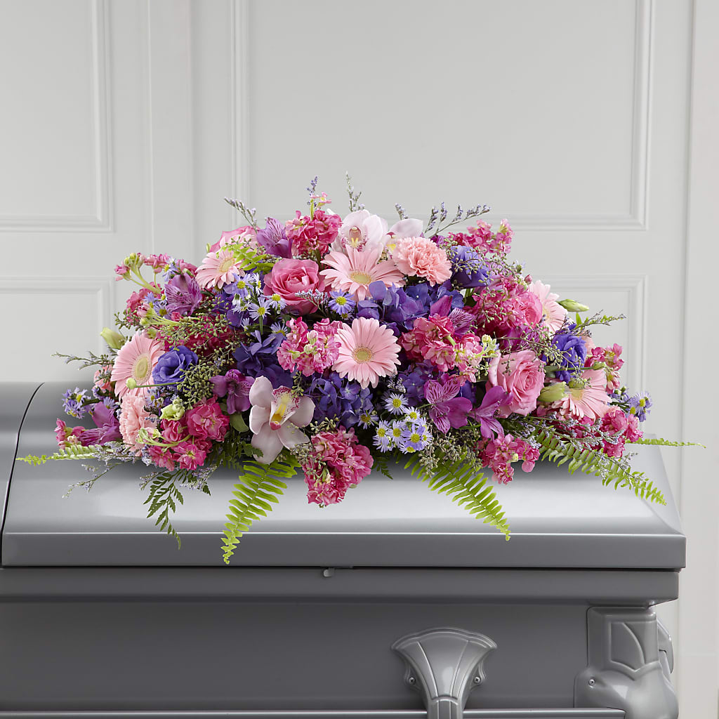 Glorious Garden Casket Spray – ELENA'S FLOWERS, Cleveland OH