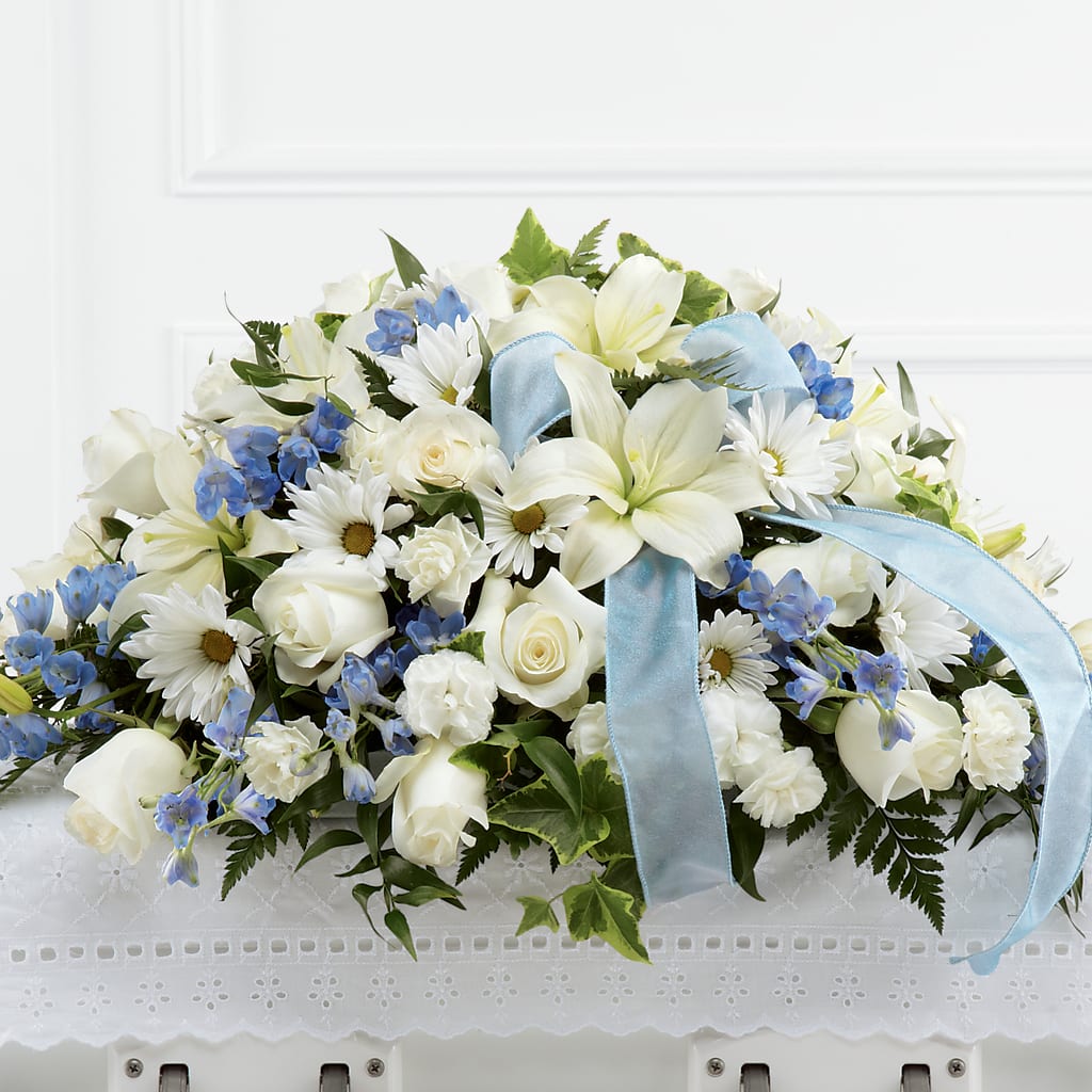 Tender Treasure Casket Spray – ELENA'S FLOWERS, Cleveland OH