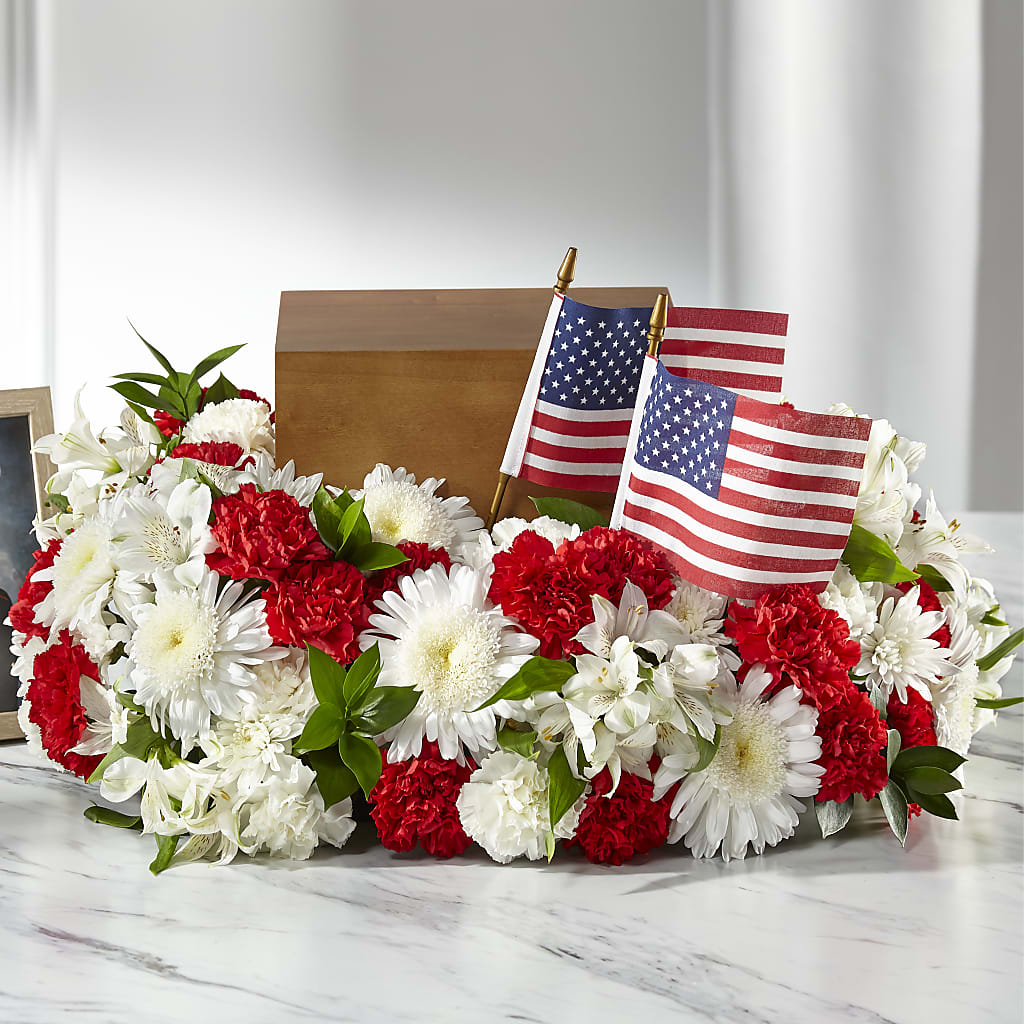 Spirit of Patriotism Cremation Adornment – ELENA'S FLOWERS, Cleveland OH