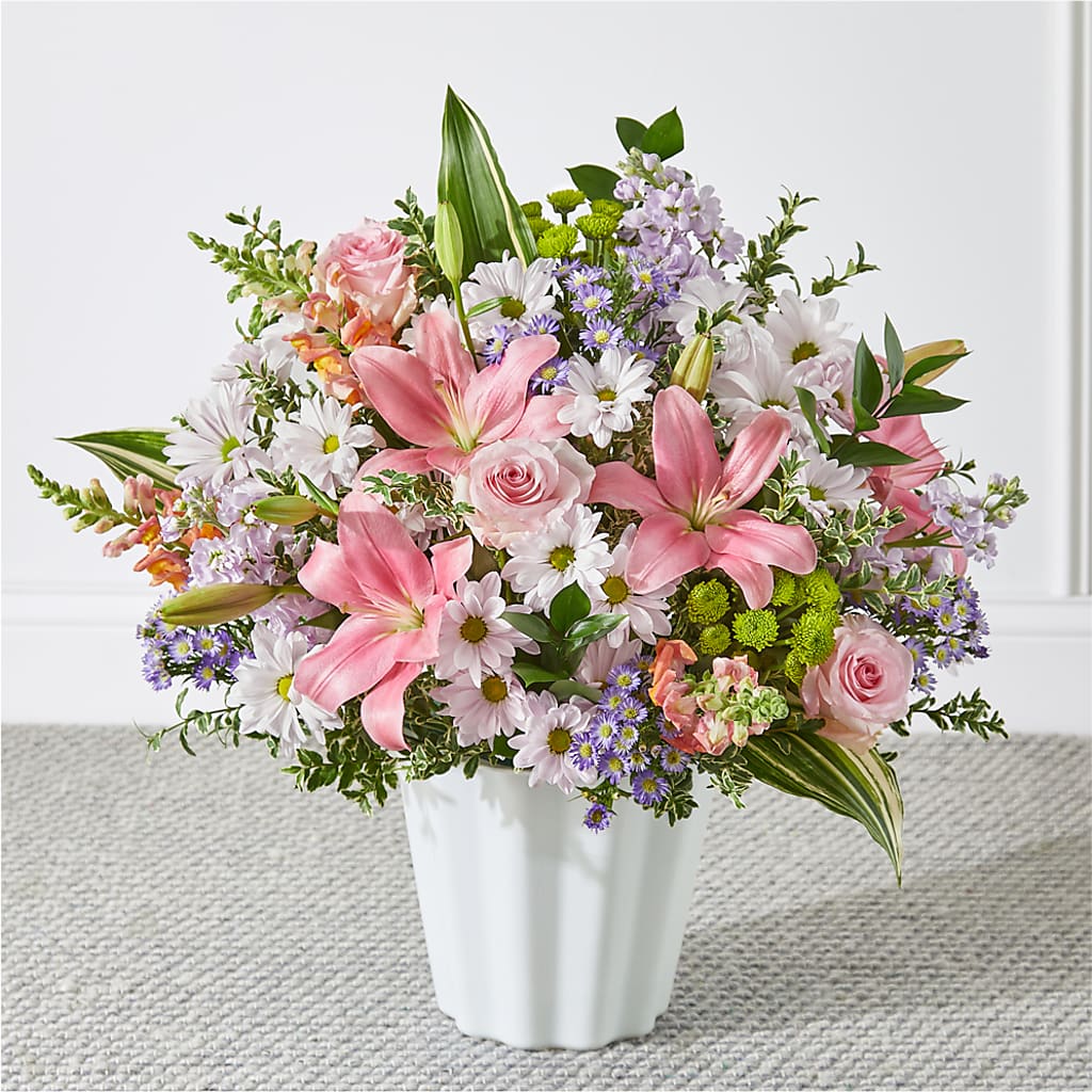 Abundant Compassion Floor Basket – ELENA'S FLOWERS, Cleveland OH