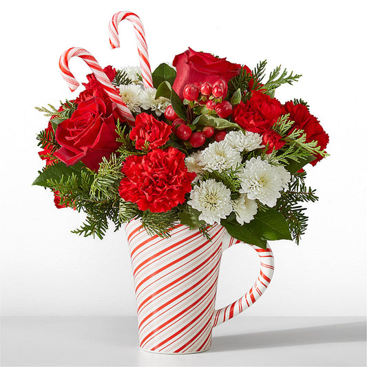 Peppermint Swirl Mug – ELENA'S FLOWERS, Cleveland OH