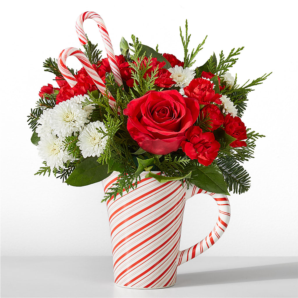 Peppermint Swirl Mug – ELENA'S FLOWERS, Cleveland OH