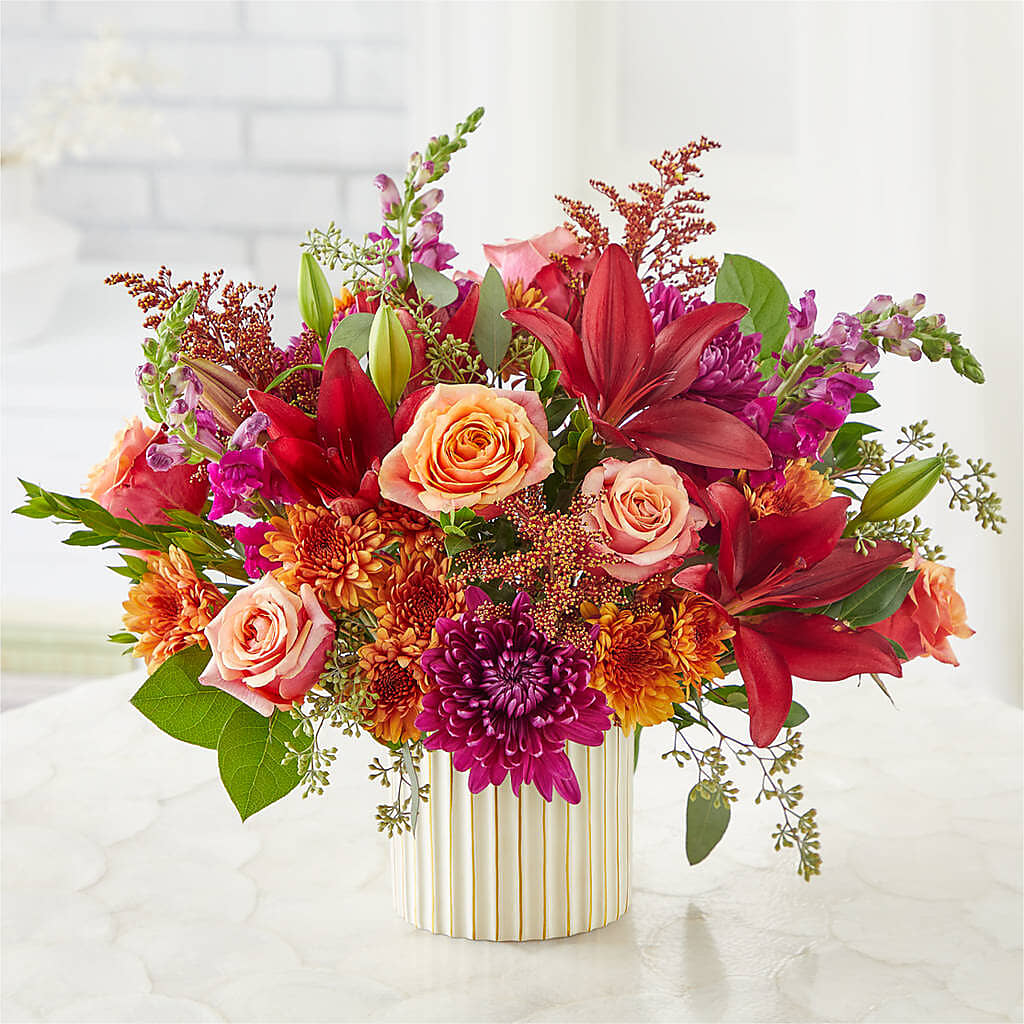 Burgundy Landscape Bouquet – ELENA'S FLOWERS, Cleveland OH