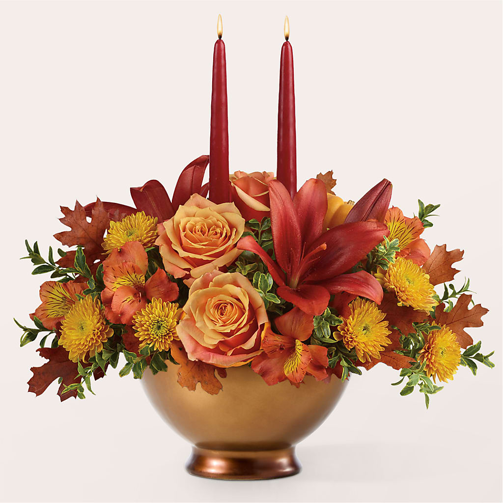 Harvest Table Centerpiece – ELENA'S FLOWERS, Cleveland OH