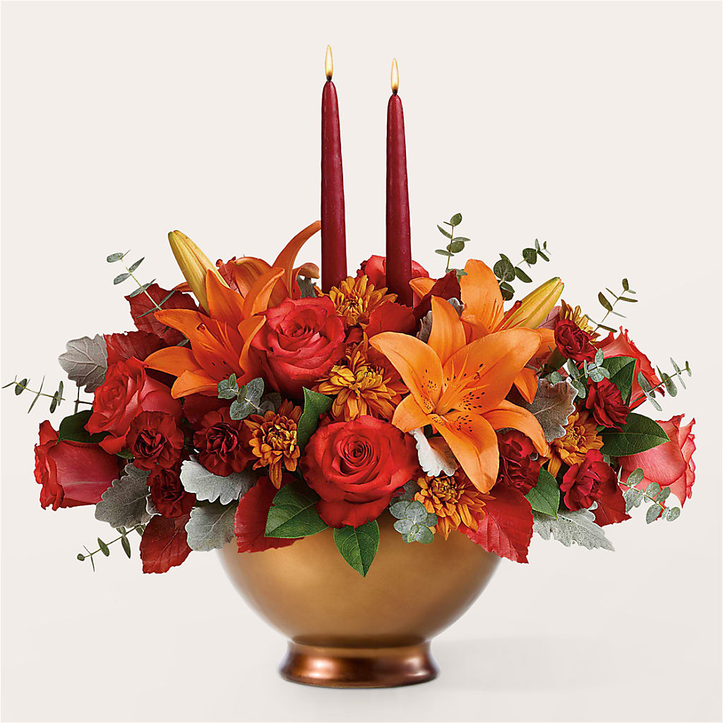 Fruits of Fall Centerpiece – ELENA'S FLOWERS, Cleveland OH