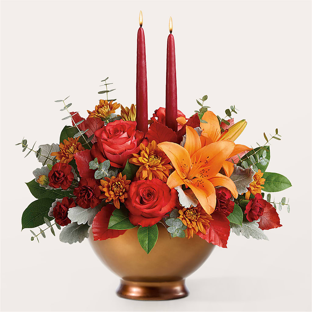 Fruits of Fall Centerpiece – ELENA'S FLOWERS, Cleveland OH
