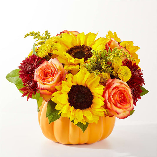 Golden Gourd Pumpkin Bouquet – ELENA'S FLOWERS, Cleveland OH