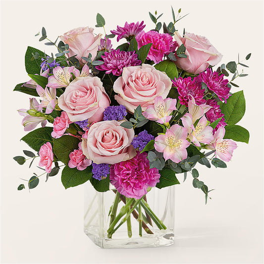 Rosy Radiance Bouquet – ELENA'S FLOWERS, Cleveland OH
