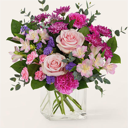 Rosy Radiance Bouquet – ELENA'S FLOWERS, Cleveland OH