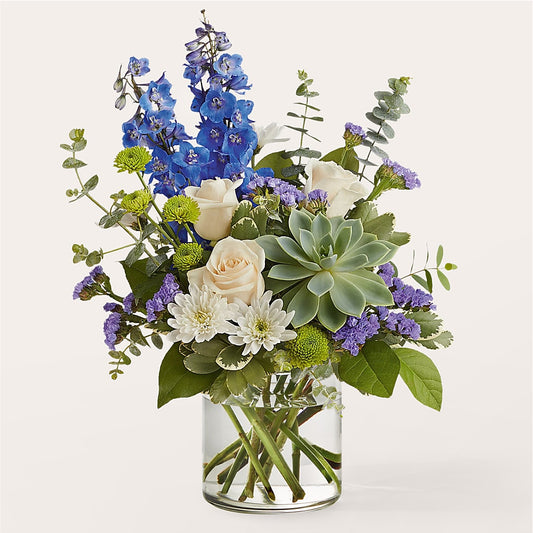 Cerulean Waves Bouquet – ELENA'S FLOWERS, Cleveland OH