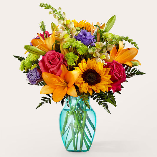 Double Rainbow Bouquet – ELENA'S FLOWERS, Cleveland OH