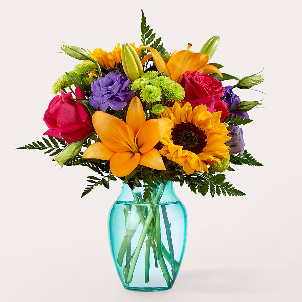 Double Rainbow Bouquet – ELENA'S FLOWERS, Cleveland OH