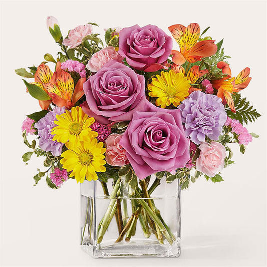 Shades of Happiness Bouquet – ELENA'S FLOWERS, Cleveland OH