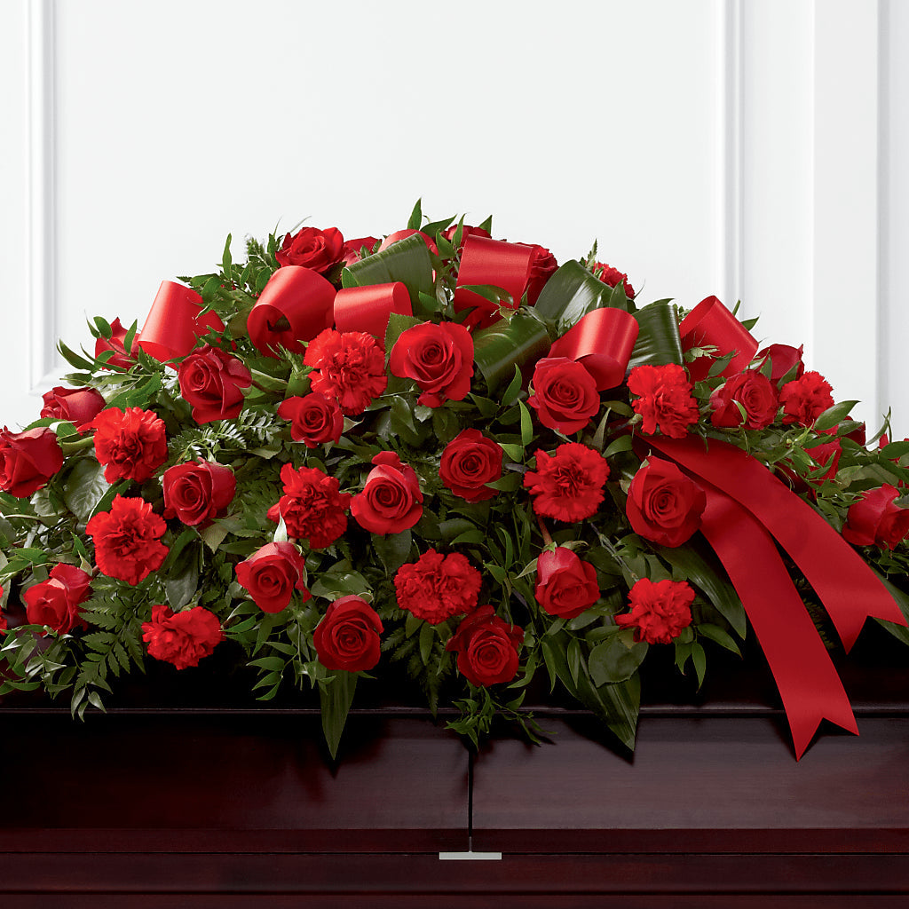 Tribute of Life Casket Spray – ELENA'S FLOWERS, Cleveland OH