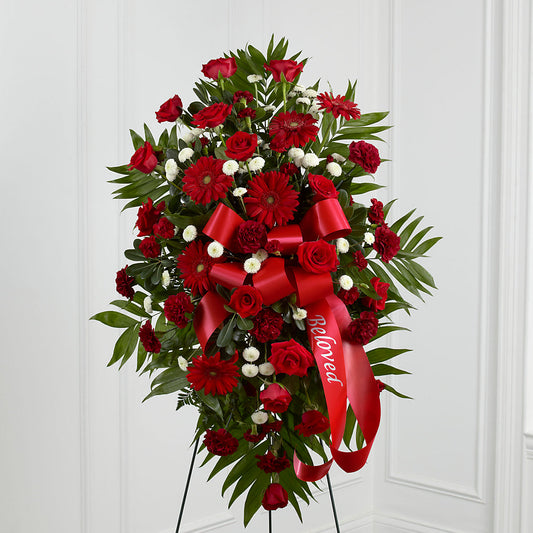 Treasured Memories Standing Spray – ELENA'S FLOWERS, Cleveland OH