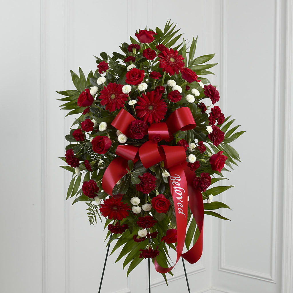 Treasured Memories Standing Spray – ELENA'S FLOWERS, Cleveland OH