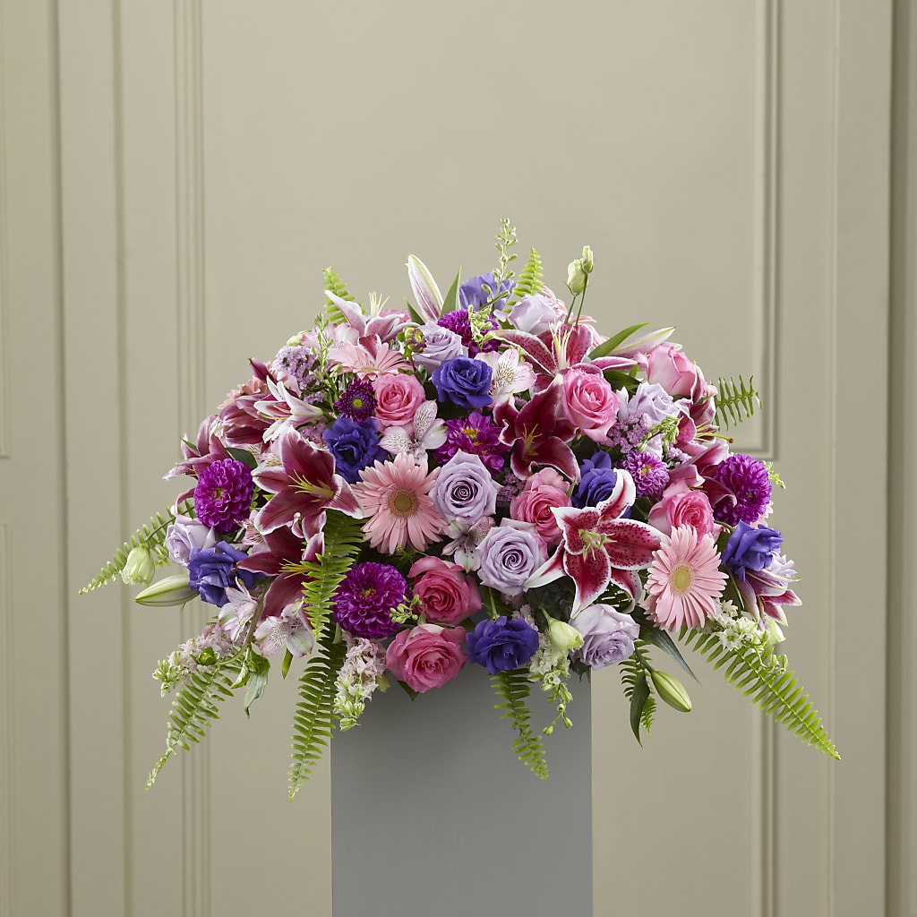 Fare Thee Well Pedestal – ELENA'S FLOWERS, Cleveland OH