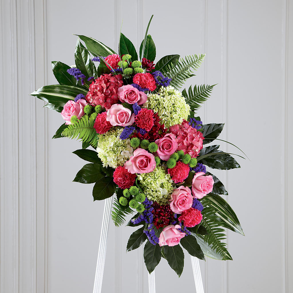 Refreshing Mix Standing Spray – ELENA'S FLOWERS, Cleveland OH
