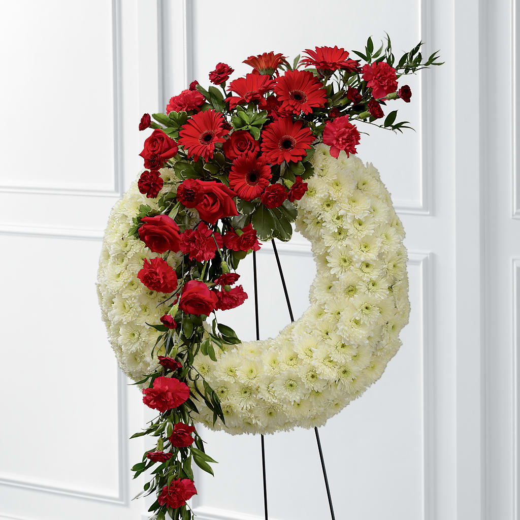 Graceful Tribute Wreath – ELENA'S FLOWERS, Cleveland OH