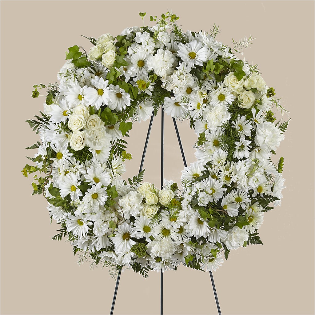 Faithful Wishes Wreath – ELENA'S FLOWERS, Cleveland OH