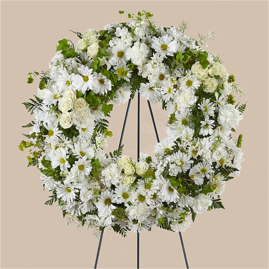 Faithful Wishes Wreath – ELENA'S FLOWERS, Cleveland OH