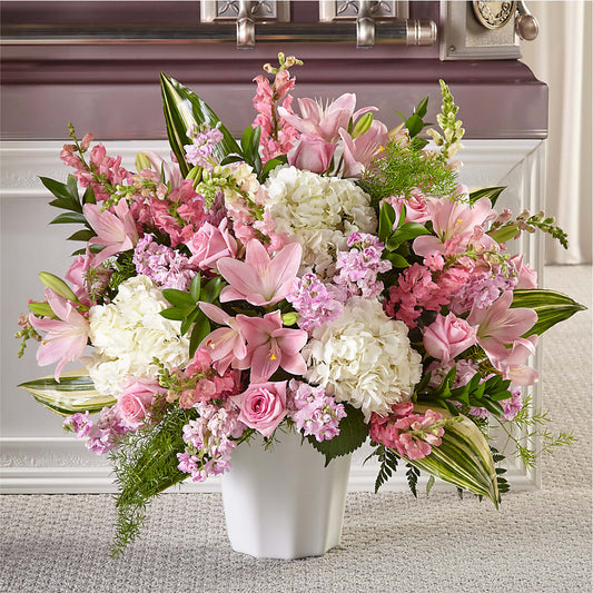 Simply Serene Floor Basket – ELENA'S FLOWERS, Cleveland OH