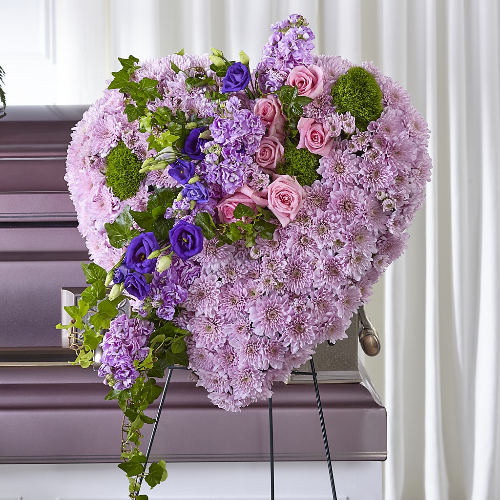 Treasured Love Standing Heart – ELENA'S FLOWERS, Cleveland OH