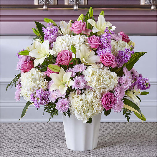 Heaven Sent Floor Basket – ELENA'S FLOWERS, Cleveland OH