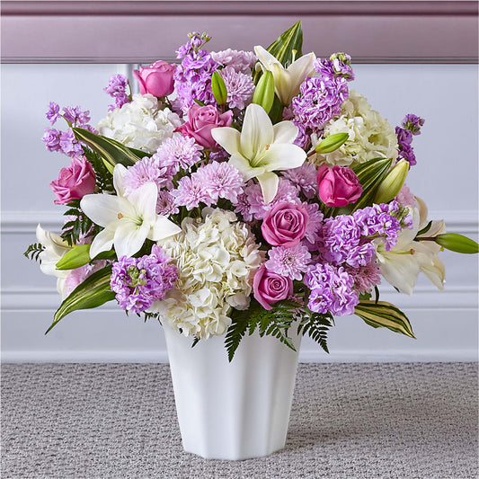 Heaven Sent Floor Basket – ELENA'S FLOWERS, Cleveland OH