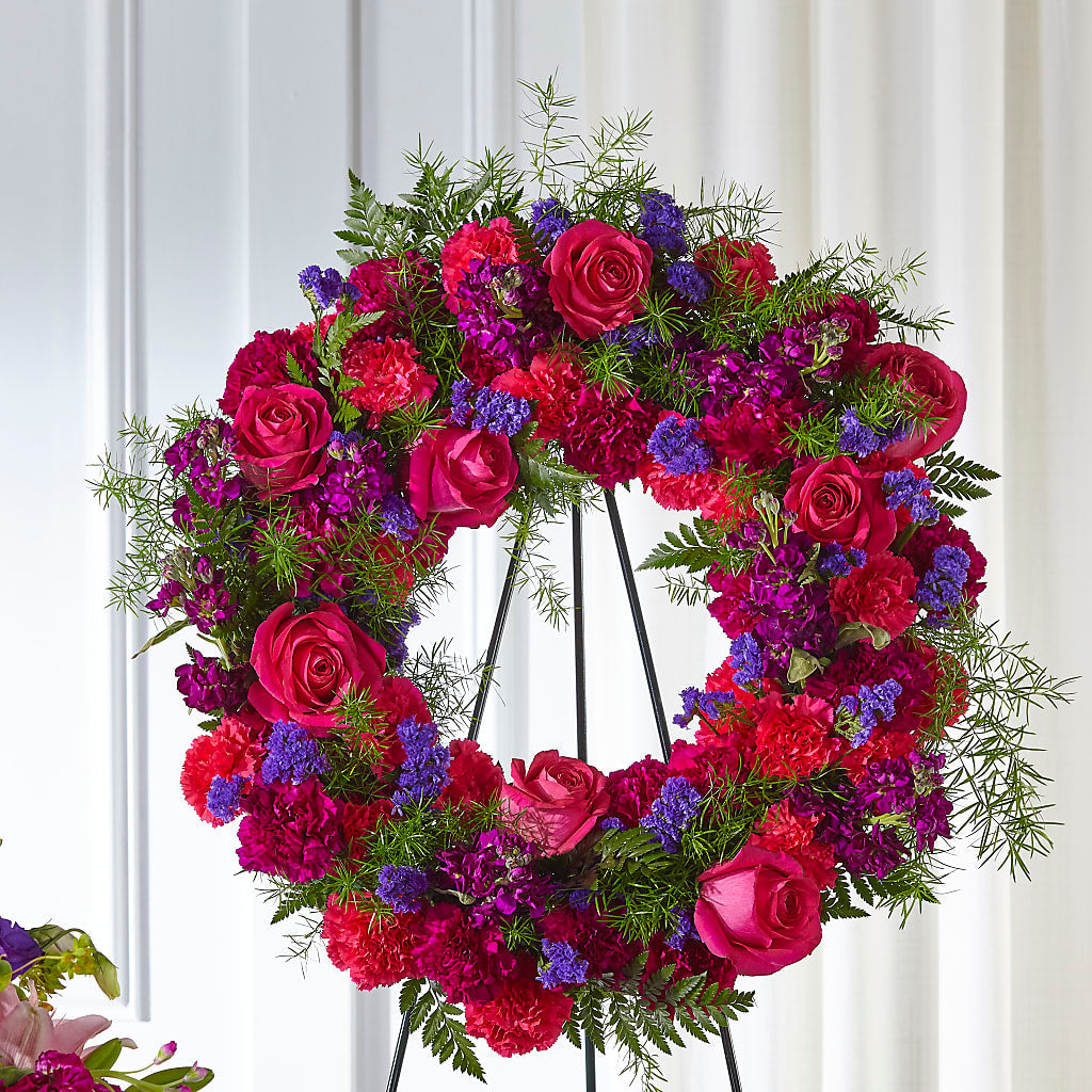 Calming Colors Wreath – ELENA'S FLOWERS, Cleveland OH