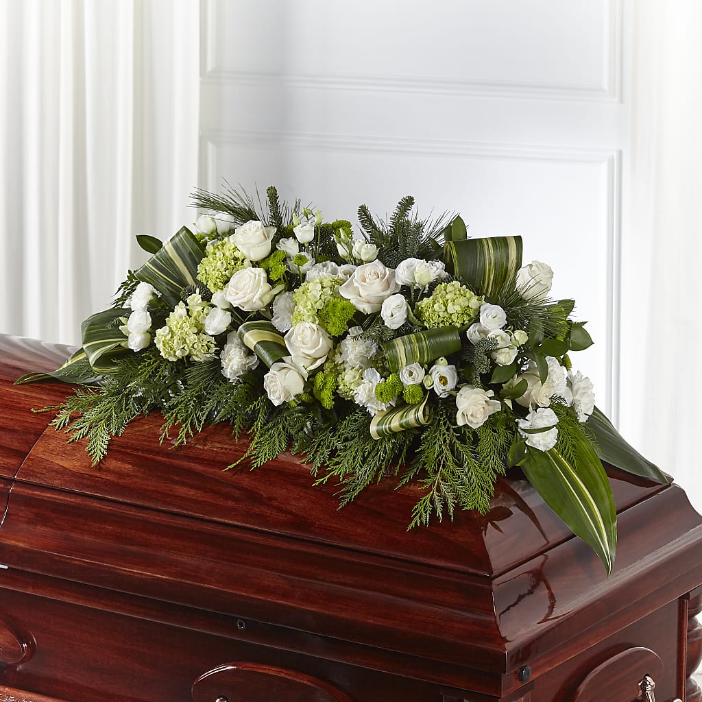Hopeful Gesture Casket Spray – ELENA'S FLOWERS, Cleveland OH