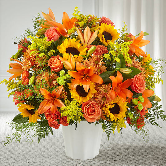 Harvest Thoughts Floor Basket – ELENA'S FLOWERS, Cleveland OH