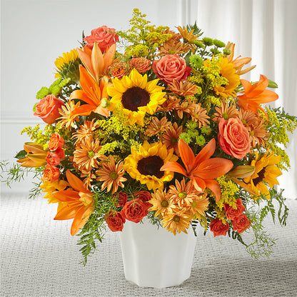 Harvest Thoughts Floor Basket – ELENA'S FLOWERS, Cleveland OH