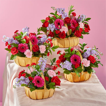 Pink Picnic Basket – ELENA'S FLOWERS, Cleveland OH