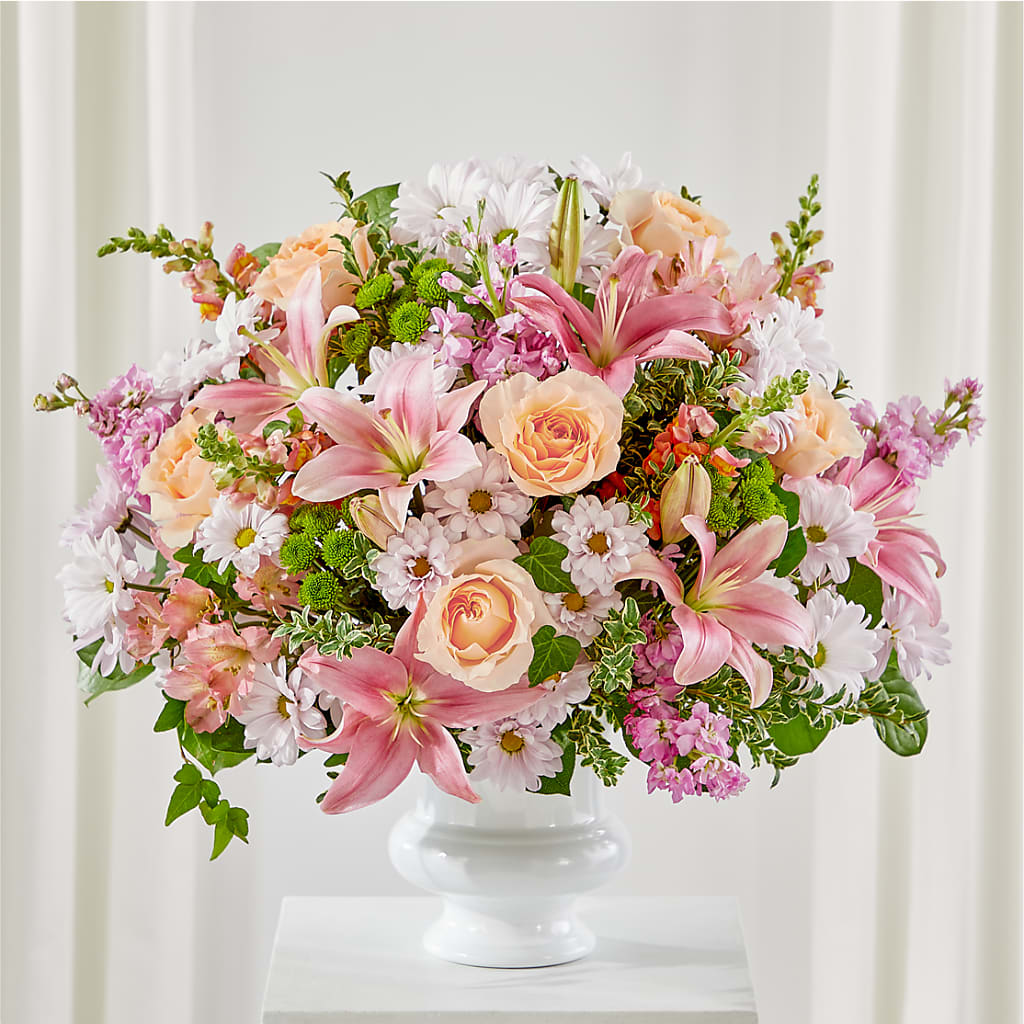 Heartfelt Gesture Urn Arrangement – ELENA'S FLOWERS, Cleveland OH