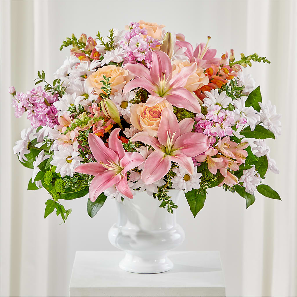 Heartfelt Gesture Urn Arrangement – ELENA'S FLOWERS, Cleveland OH