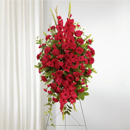 From the Heart Standing Spray – ELENA'S FLOWERS, Cleveland OH