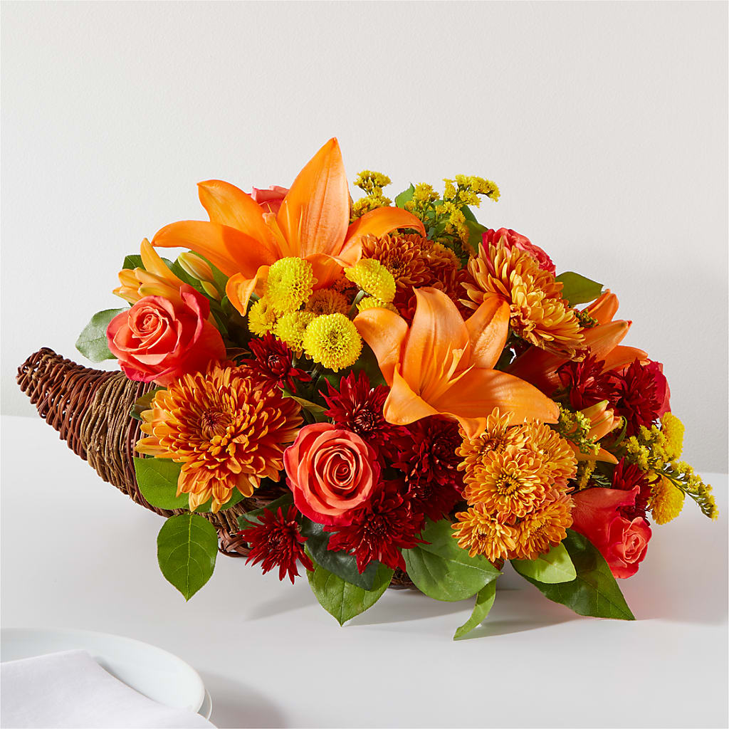 Bouquet of Blessings Cornucopia – ELENA'S FLOWERS, Cleveland OH