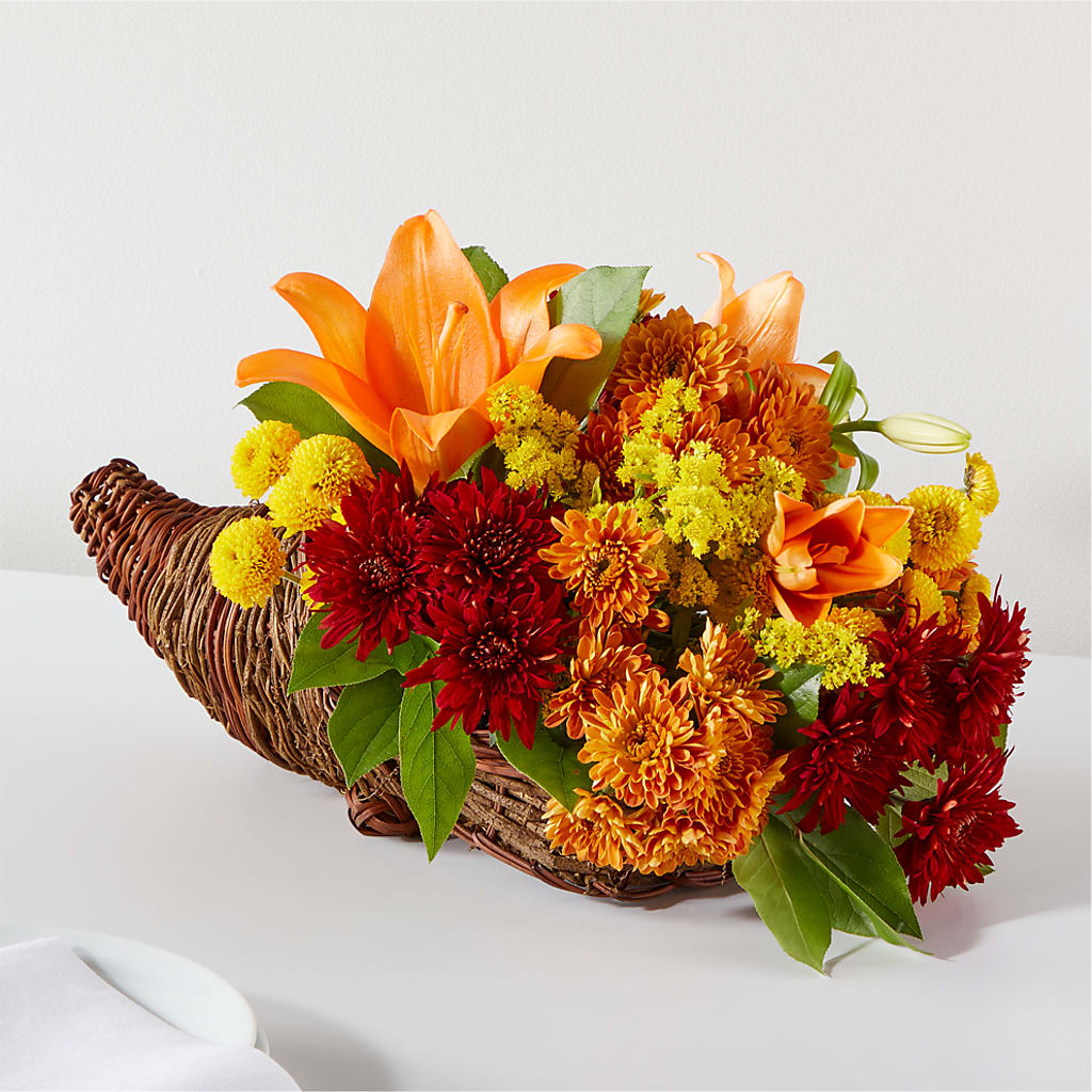 Bouquet of Blessings Cornucopia – ELENA'S FLOWERS, Cleveland OH