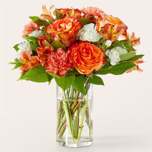 Apricot Glow Bouquet – ELENA'S FLOWERS, Cleveland OH