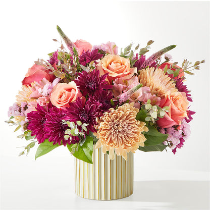 Berry Cobbler Bouquet with Ivory Vase – ELENA'S FLOWERS, Cleveland OH