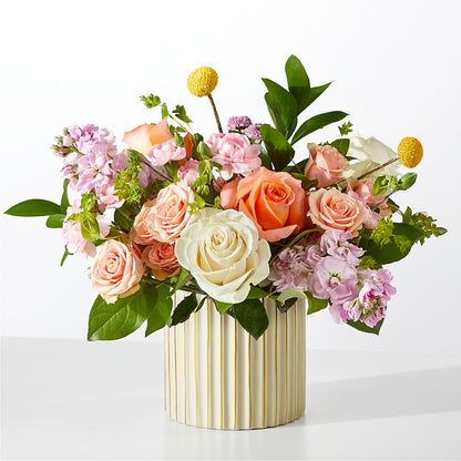 French Market Bouquet with Ivory Vase – ELENA'S FLOWERS, Cleveland OH