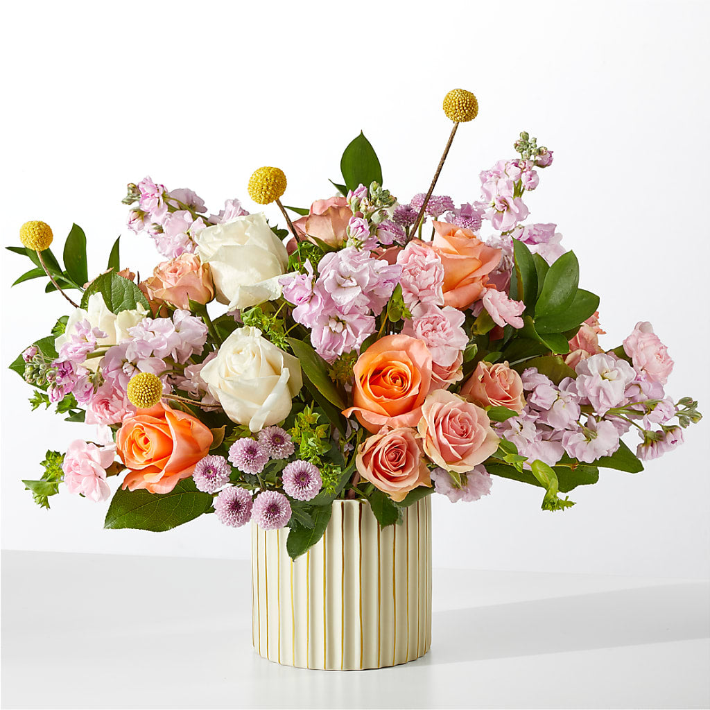 French Market Bouquet with Ivory Vase – ELENA'S FLOWERS, Cleveland OH