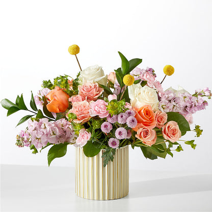 French Market Bouquet with Ivory Vase – ELENA'S FLOWERS, Cleveland OH