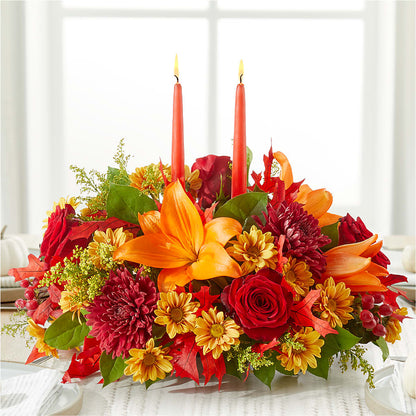 Autumn's Embrace Centerpiece – ELENA'S FLOWERS, Cleveland OH
